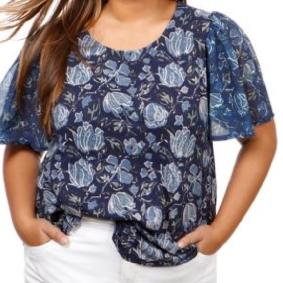 Lucky Brand Tops - 🔥2XHP🔥NWT Lucky Brand  floral peasant career top